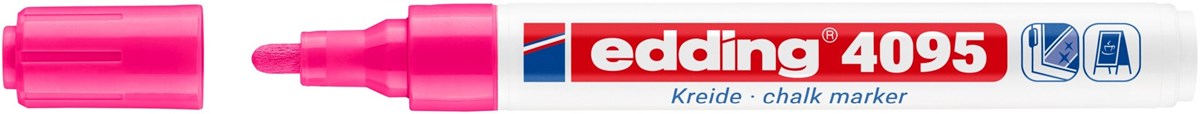edding 4095 Kreidemarker neonrosa, Rundspitze 2-3 mm (Art.-Nr.: 4-4095069)