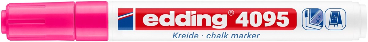 edding 4095 Kreidemarker neonrosa, Rundspitze 2-3 mm (Art.-Nr.: 4-4095069)