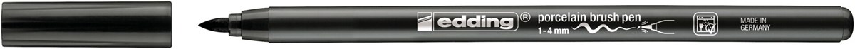 edding 4200 Porzellanpinselstift schwarz, Pinselspitze 1-4 mm (Art.-Nr.: 4-4200001)
