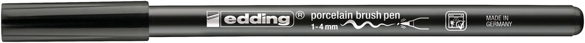edding 4200 Porzellanpinselstift schwarz, Pinselspitze 1-4 mm (Art.-Nr.: 4-4200001)