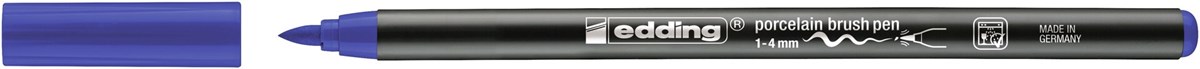 edding 4200 Porzellanpinselstift blau, Pinselspitze 1-4 mm (Art.-Nr.: 4-4200003)
