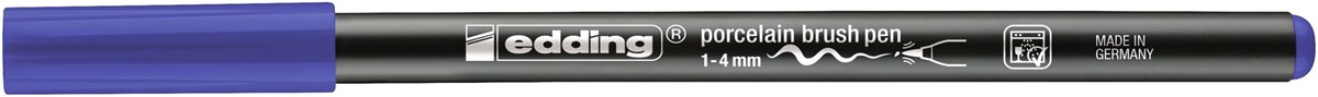 edding 4200 Porzellanpinselstift blau, Pinselspitze 1-4 mm (Art.-Nr.: 4-4200003)