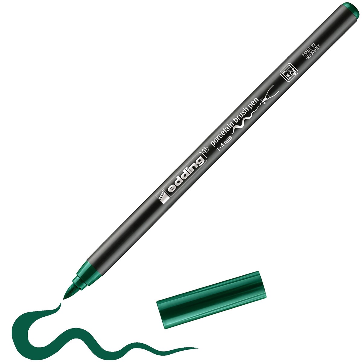 edding 4200 Porzellanpinselstift grün, Pinselspitze 1-4 mm (Art.-Nr.: 4-4200004)