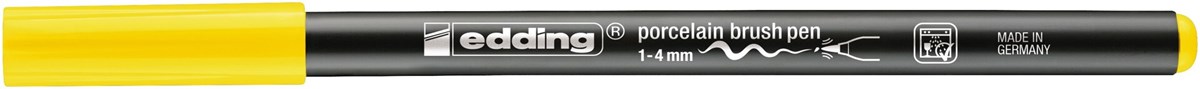 edding 4200 Porzellanpinselstift gelb, Pinselspitze 1-4 mm (Art.-Nr.: 4-4200005)