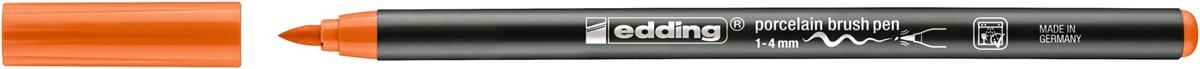 edding 4200 Porzellanpinselstift orange, Pinselspitze 1-4 mm (Art.-Nr.: 4-4200006)