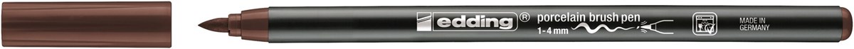 edding 4200 Porzellanpinselstift braun, Pinselspitze 1-4 mm (Art.-Nr.: 4-4200007)