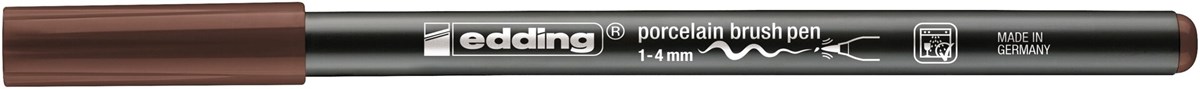 edding 4200 Porzellanpinselstift braun, Pinselspitze 1-4 mm (Art.-Nr.: 4-4200007)