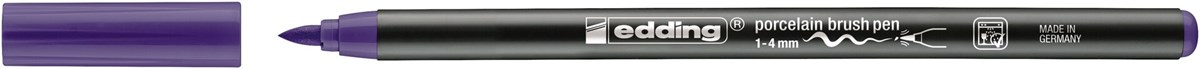 edding 4200 Porzellanpinselstift violett, Pinselspitze 1-4 mm (Art.-Nr.: 4-4200008)