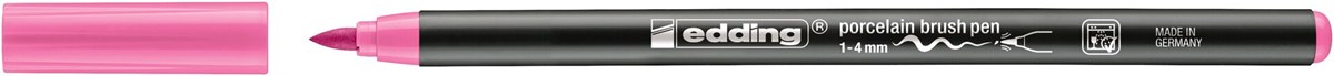 edding 4200 Porzellanpinselstift rosa, Pinselspitze 1-4 mm (Art.-Nr.: 4-4200009)