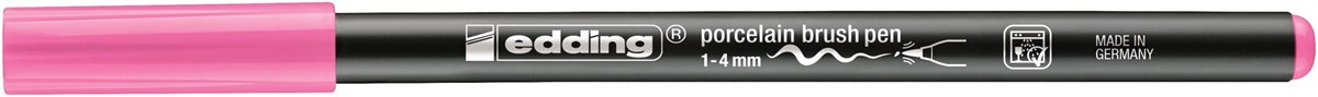 edding 4200 Porzellanpinselstift rosa, Pinselspitze 1-4 mm (Art.-Nr.: 4-4200009)