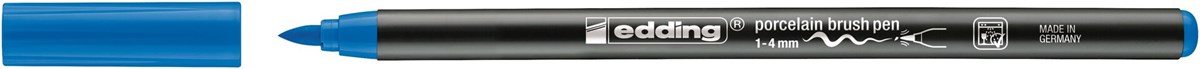 edding 4200 Porzellanpinselstift hellblau, Pinselspitze 1-4 mm (Art.-Nr.: 4-4200010)