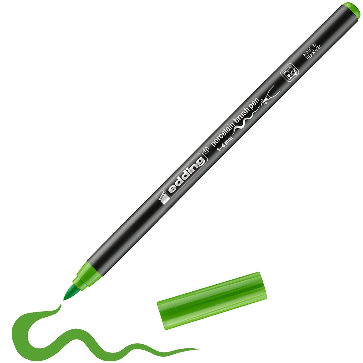 edding 4200 Porzellanpinselstift hellgrün, Pinselspitze 1-4 mm (Art.-Nr.: 4-4200011)
