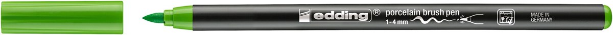 edding 4200 Porzellanpinselstift hellgrün, Pinselspitze 1-4 mm (Art.-Nr.: 4-4200011)