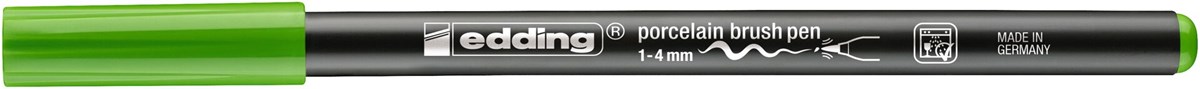 edding 4200 Porzellanpinselstift hellgrün, Pinselspitze 1-4 mm (Art.-Nr.: 4-4200011)