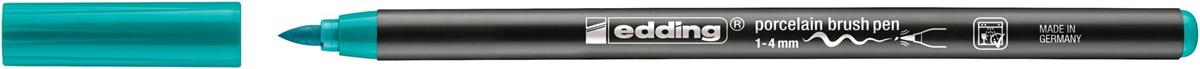 edding 4200 Porzellanpinselstift türkis, Pinselspitze 1-4 mm (Art.-Nr.: 4-4200014)