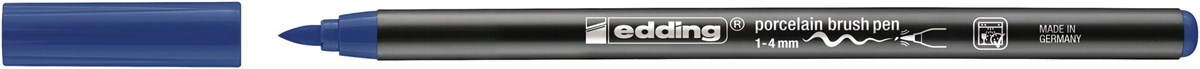 edding 4200 Porzellanpinselstift stahlblau, Pinselspitze 1-4 mm (Art.-Nr.: 4-4200017)