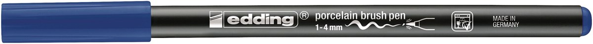 edding 4200 Porzellanpinselstift stahlblau, Pinselspitze 1-4 mm (Art.-Nr.: 4-4200017)