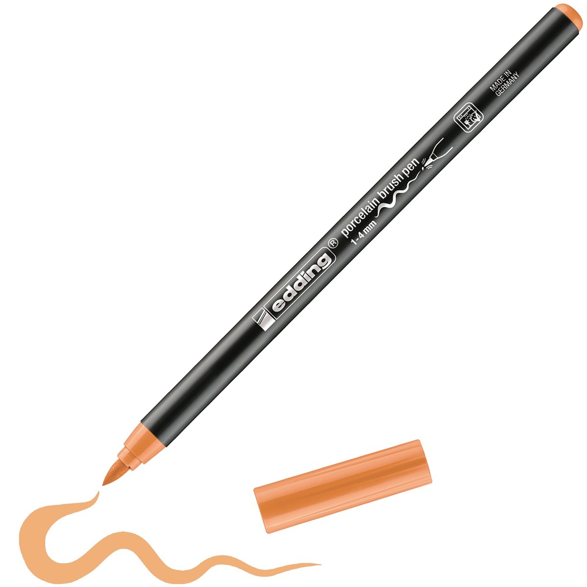 edding 4200 Porzellanpinselstift aprikose nude, Pinselspitze 1-4 mm (Art.-Nr.: 4-4200082)