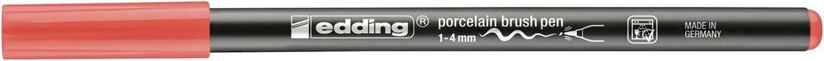 edding 4200 Porzellanpinselstift korallenrot, Pinselspitze 1-4 mm (Art.-Nr.: 4-4200245)