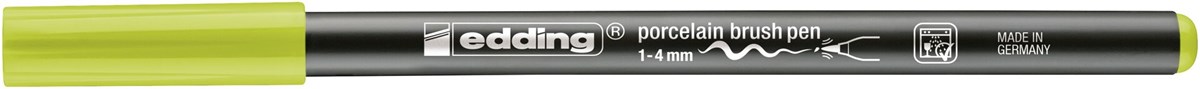 edding 4200 Porzellanpinselstift gelbgrün, Pinselspitze 1-4 mm (Art.-Nr.: 4-4200550)