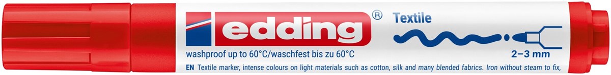 edding 4500 Textilmarker rot, Rundspitze 2-3 mm (Art.-Nr.: 4-4500002)