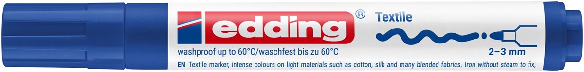 edding 4500 Textilmarker blau, Rundspitze 2-3 mm (Art.-Nr.: 4-4500003)