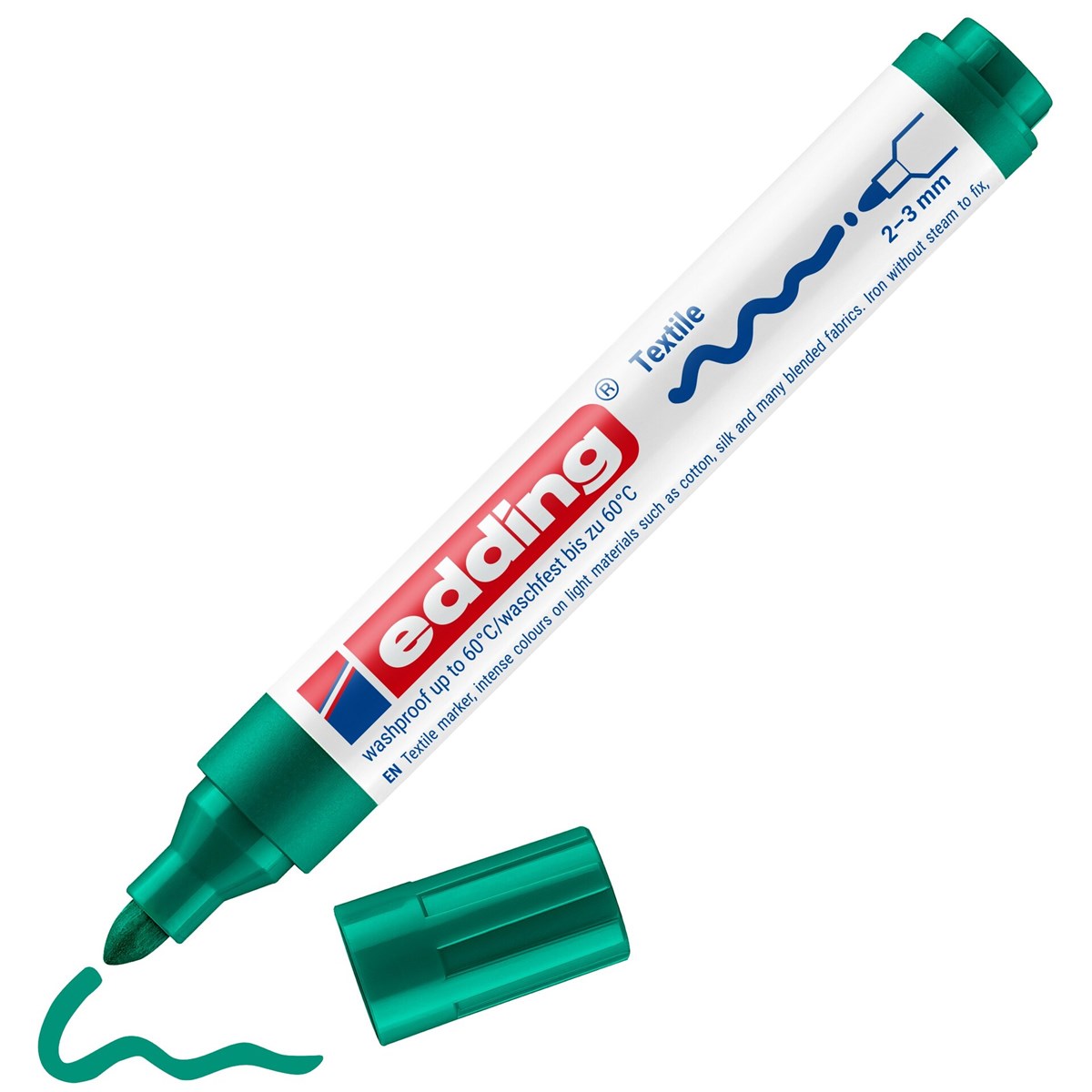 edding 4500 Textilmarker grün, Rundspitze 2-3 mm (Art.-Nr.: 4-4500004)