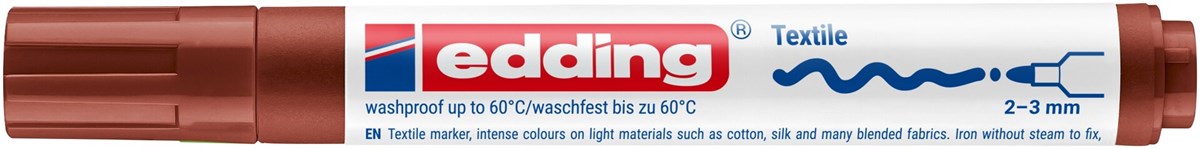 edding 4500 Textilmarker braun, Rundspitze 2-3 mm (Art.-Nr.: 4-4500007)