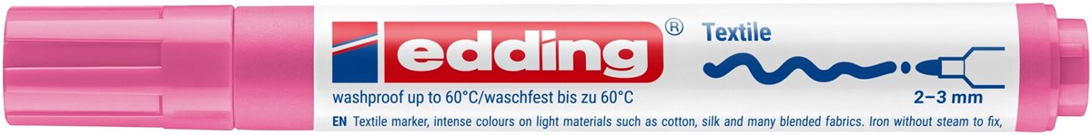 edding 4500 Textilmarker rosa, Rundspitze 2-3 mm (Art.-Nr.: 4-4500009)