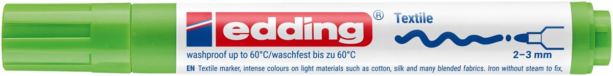 edding 4500 Textilmarker hellgrün, Rundspitze 2-3 mm (Art.-Nr.: 4-4500011)