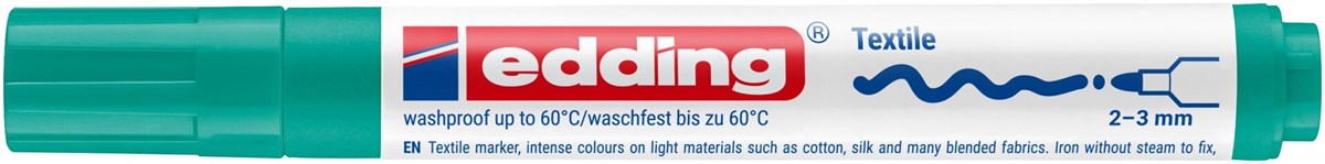edding 4500 Textilmarker blassgrün, Rundspitze 2-3 mm (Art.-Nr.: 4-4500034)