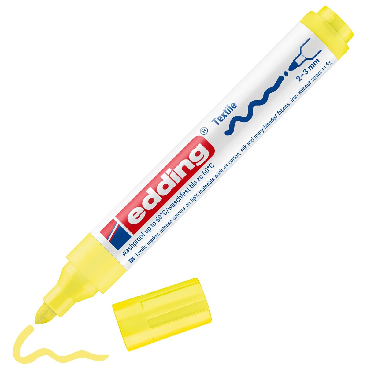 edding 4500 Textilmarker neongelb, Rundspitze 2-3 mm (Art.-Nr.: 4-4500065)