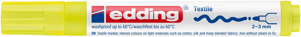 edding 4500 Textilmarker neongelb, Rundspitze 2-3 mm (Art.-Nr.: 4-4500065)