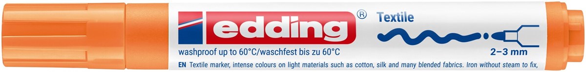 edding 4500 Textilmarker neonorange, Rundspitze 2-3 mm (Art.-Nr.: 4-4500066)