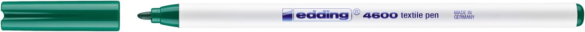 edding 4600 Textilstift grün, Rundspitze 1 mm (Art.-Nr.: 4-4600004)