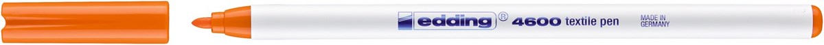 edding 4600 Textilstift orange, Rundspitze 1 mm (Art.-Nr.: 4-4600006)