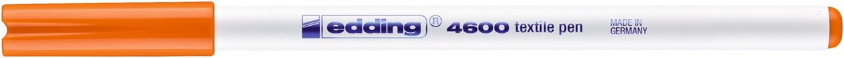 edding 4600 Textilstift orange, Rundspitze 1 mm (Art.-Nr.: 4-4600006)