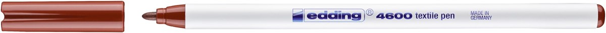 edding 4600 Textilstift braun, Rundspitze 1 mm (Art.-Nr.: 4-4600007)