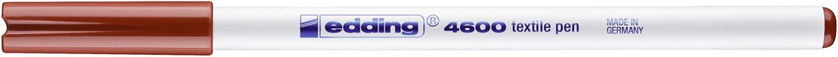 edding 4600 Textilstift braun, Rundspitze 1 mm (Art.-Nr.: 4-4600007)