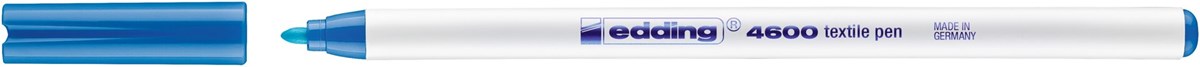 edding 4600 Textilstift hellblau, Rundspitze 1 mm (Art.-Nr.: 4-4600010)