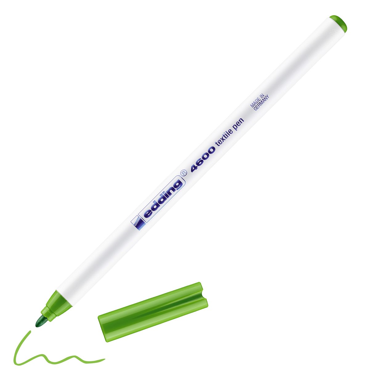 edding 4600 Textilstift hellgrün, Rundspitze 1 mm (Art.-Nr.: 4-4600011)