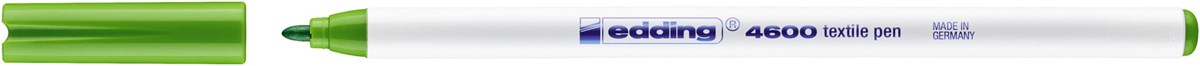edding 4600 Textilstift hellgrün, Rundspitze 1 mm (Art.-Nr.: 4-4600011)