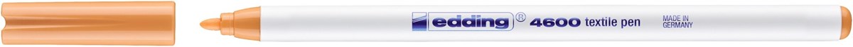 edding 4600 Textilstift hellorange, Rundspitze 1 mm (Art.-Nr.: 4-4600016)