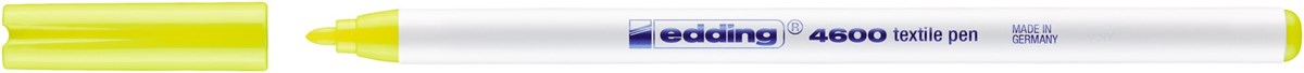 edding 4600 Textilstift neongelb, Rundspitze 1 mm (Art.-Nr.: 4-4600065)