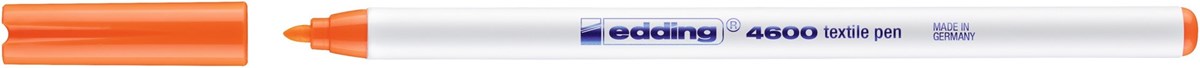 edding 4600 Textilstift neonorange, Rundspitze 1 mm (Art.-Nr.: 4-4600066)