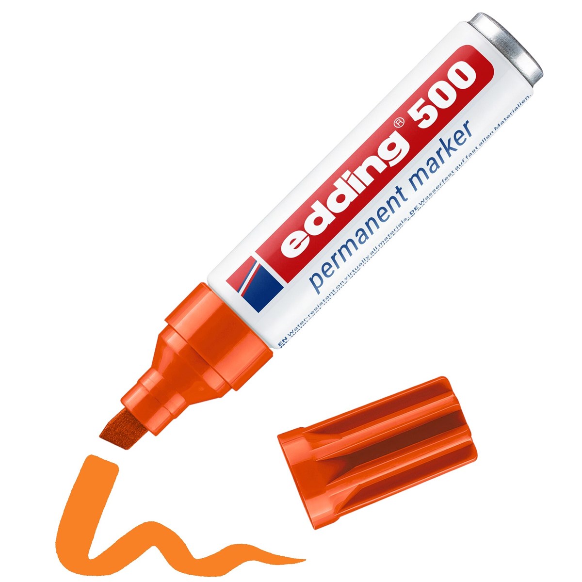 edding 500 Permanentmarker orange, Keilspitze 2-7 mm (Art.-Nr.: 4-500006)