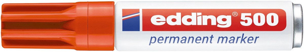 edding 500 Permanentmarker orange, Keilspitze 2-7 mm (Art.-Nr.: 4-500006)