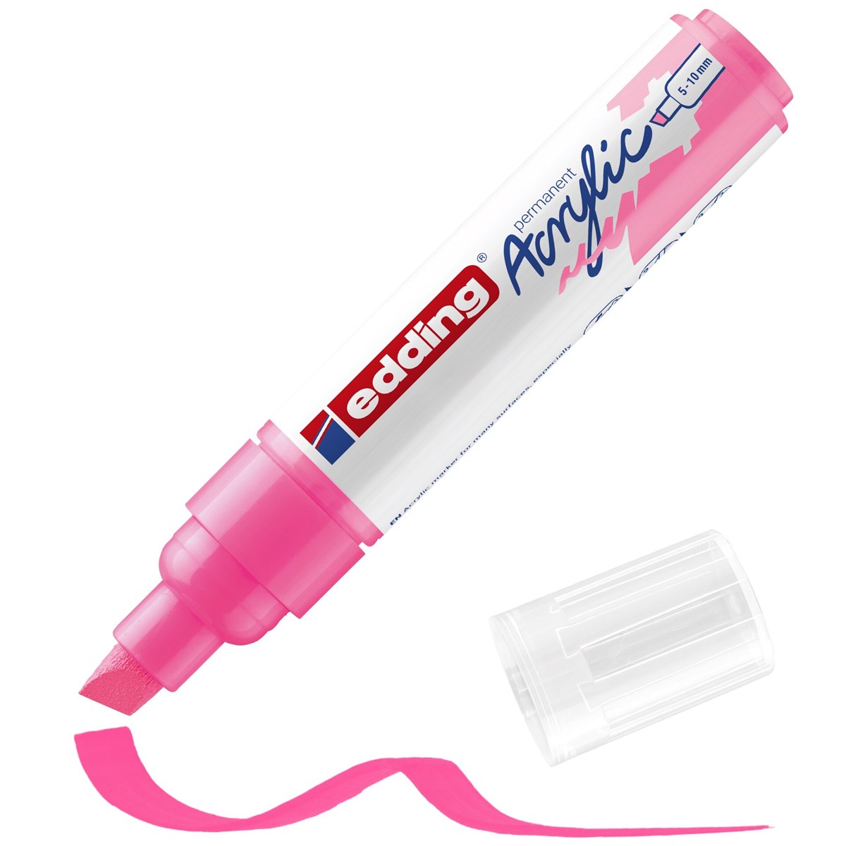 edding 5000 Acrylmarker breit neonpink, Keilspitze 5-10 mm (Art.-Nr.: 4-5000069)