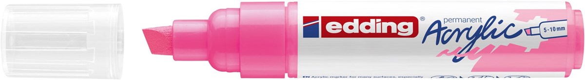 edding 5000 Acrylmarker breit neonpink, Keilspitze 5-10 mm (Art.-Nr.: 4-5000069)