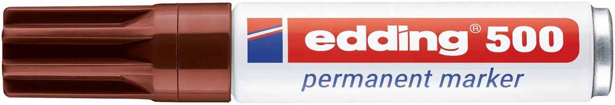 edding 500 Permanentmarker braun, Keilspitze 2-7 mm (Art.-Nr.: 4-500007)